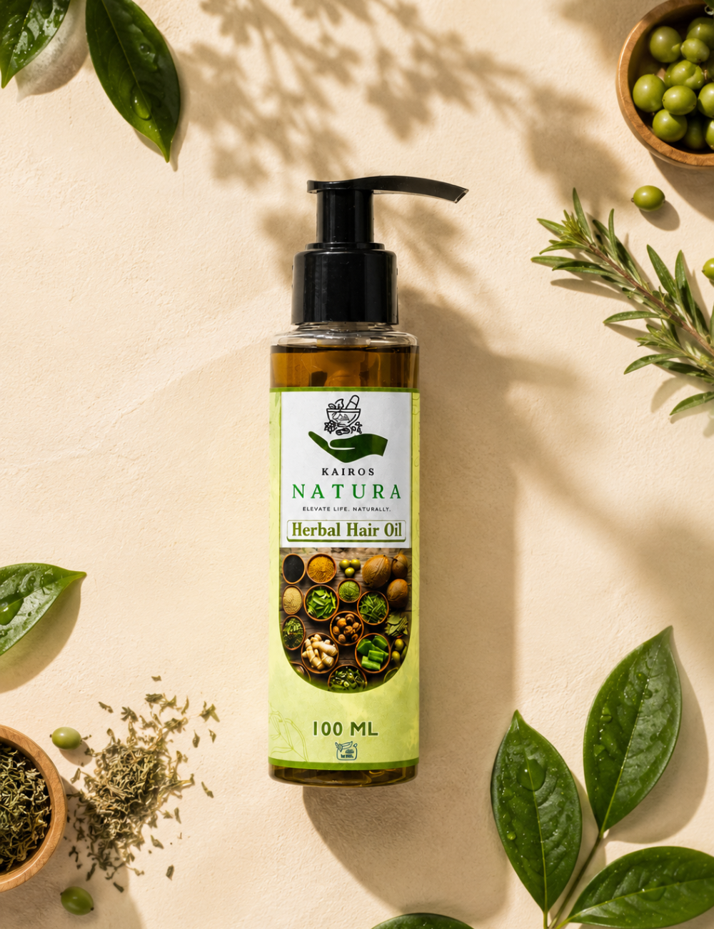 Kairos Natura Herbal Hair Oil – 100 ML