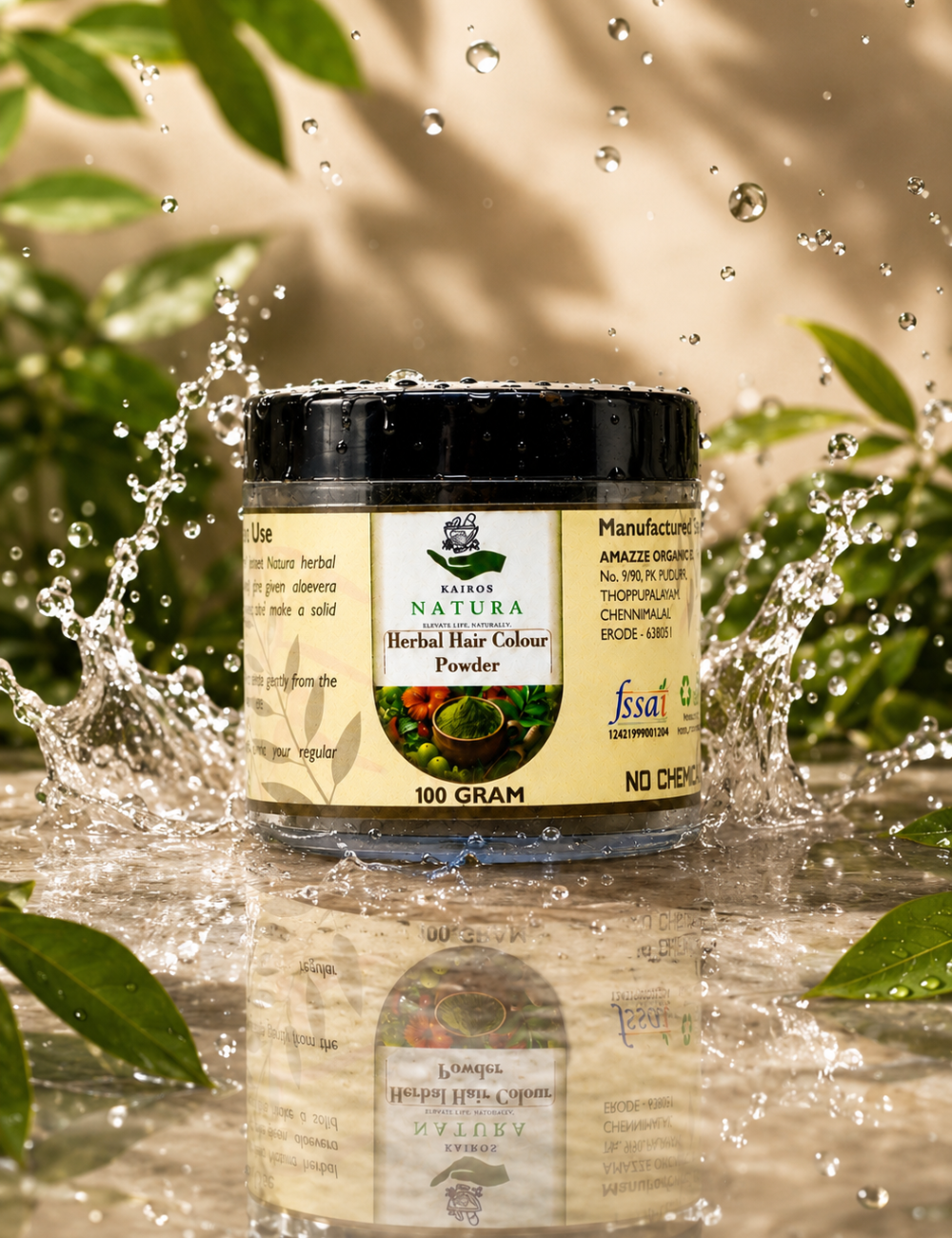 Kairos Natura Herbal Hair Colour Powder – 100 Gram