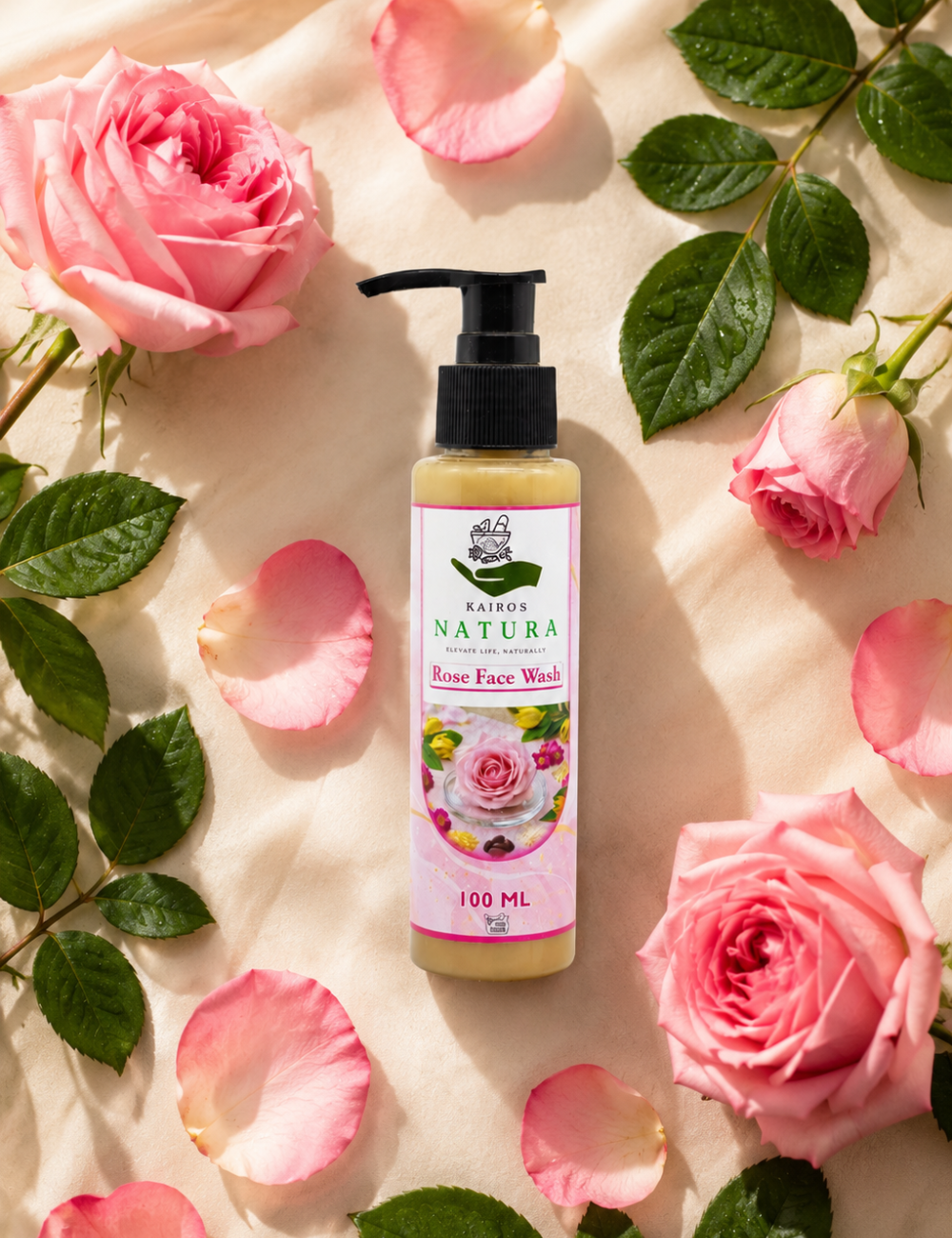 Kairos Natura Rose Face Wash – 100 ML