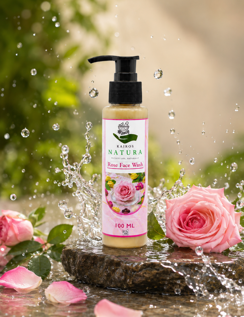 Kairos Natura Rose Face Wash – 100 ML